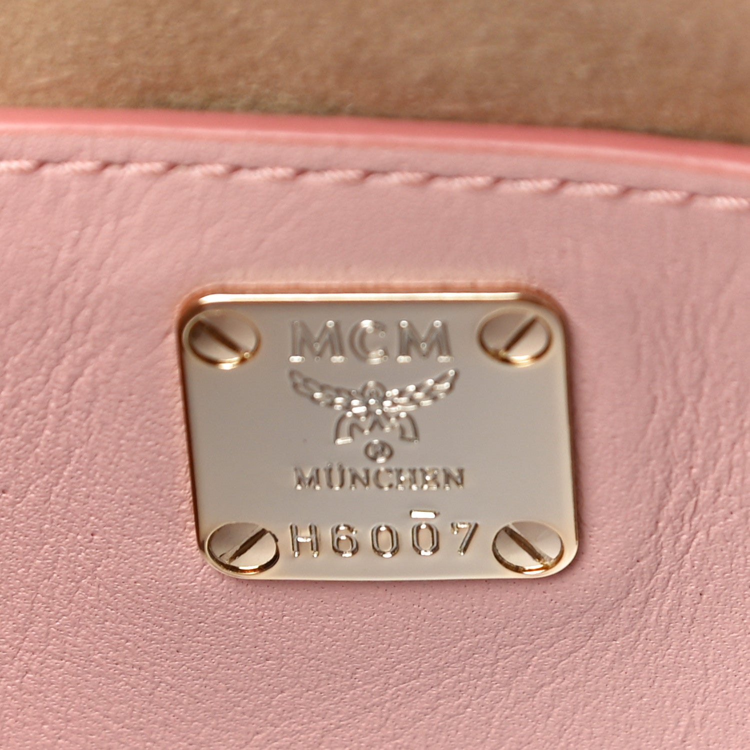 MCM Visetos Medium Millie Zip Crossbody Bag Soft Pink 6 of 10
