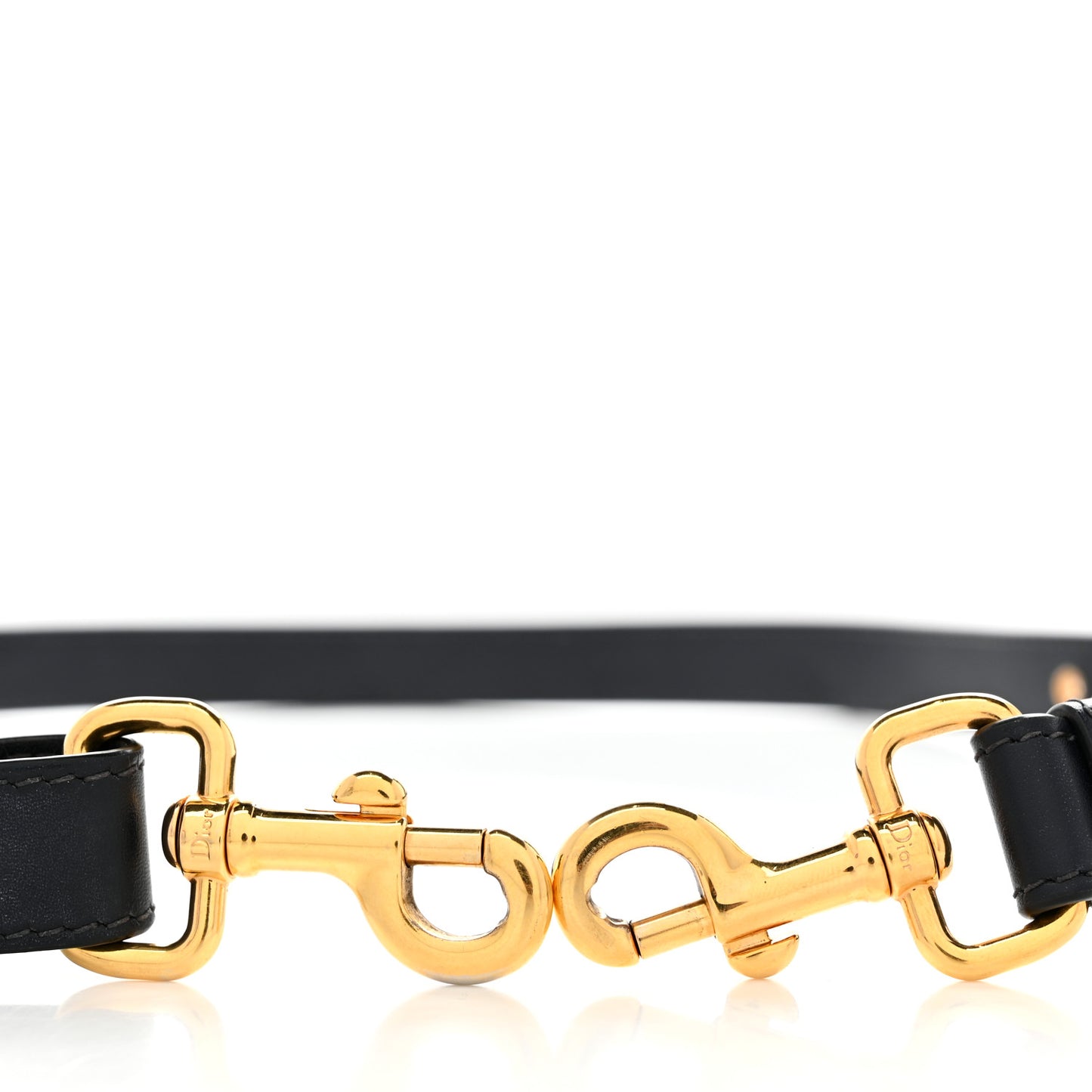 Calfskin Bobby Bag Adjustable Shoulder Strap Navy Blue