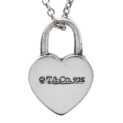 Tiffany Sterling Silver Return to Tiffany Heart Lock Pendant Necklace 6 of 6