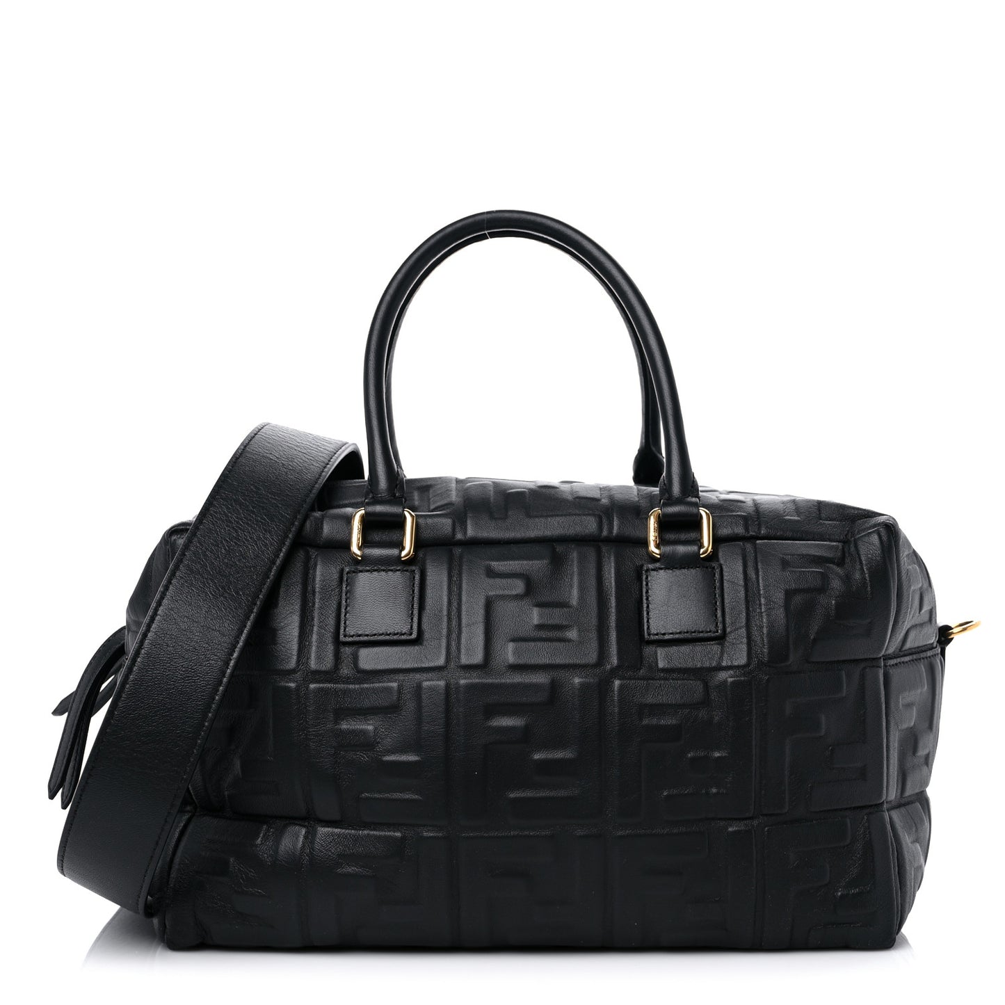 Nappa FF 1974 Embossed Small Boston Black