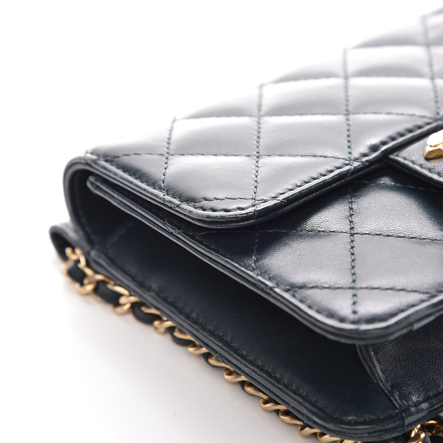 Chanel Lambskin Quilted Mini Crossing Times Flap Green 18 of 20