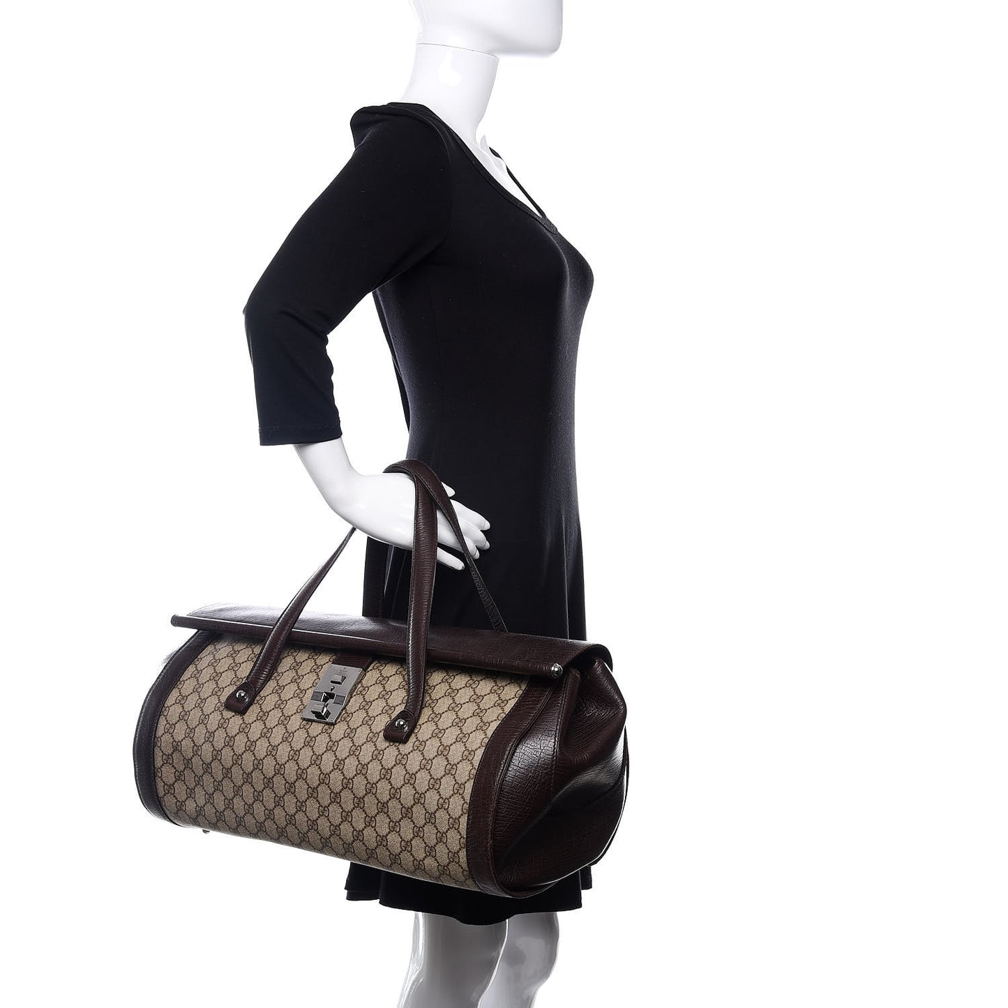 Monogram Bullet Travel Bag Dark Brown