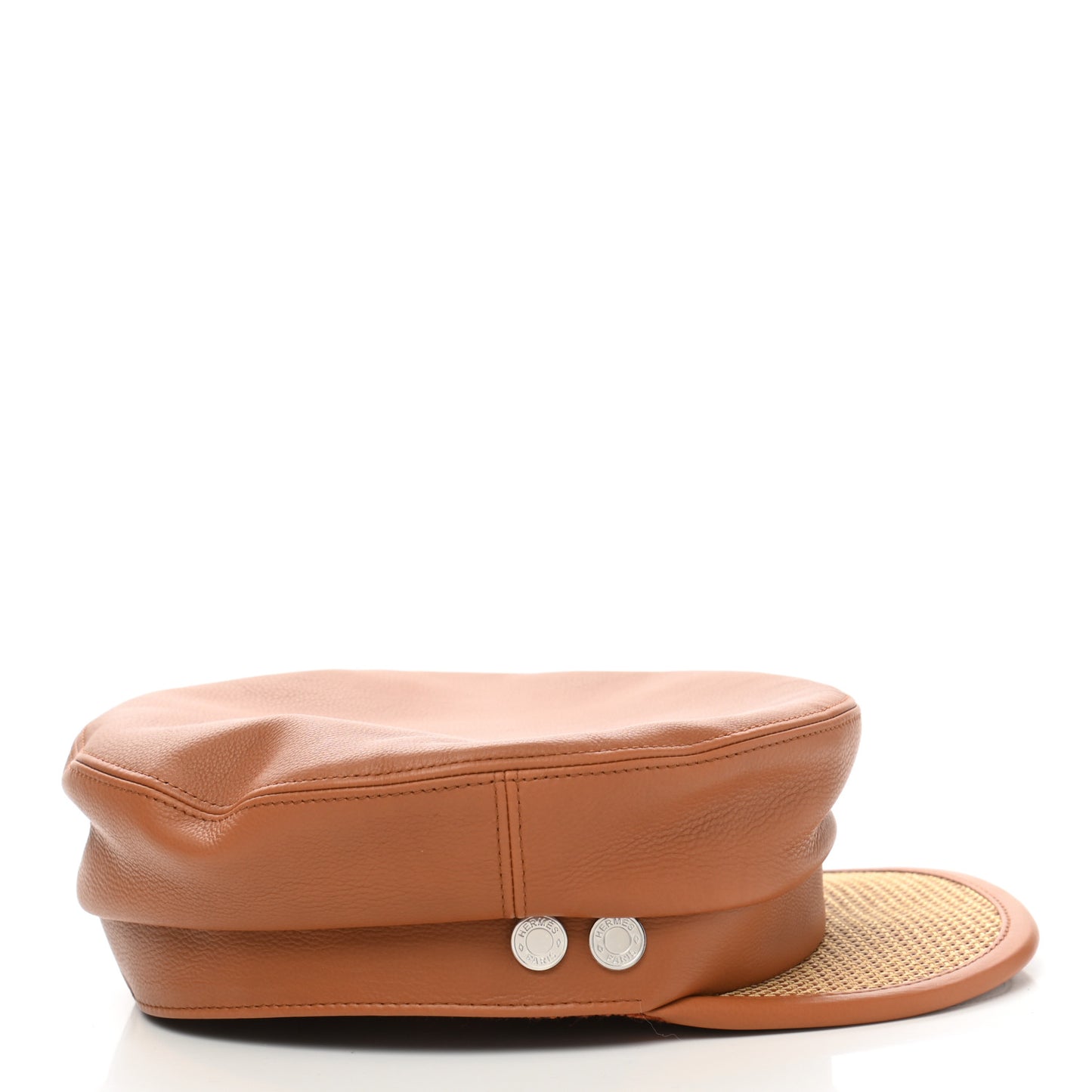 Calfskin Cavale Cap 58 Gold