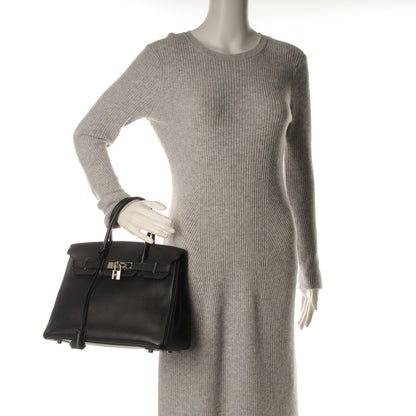 Hermes Taurillon Clemence Birkin 30 Black 2 of 28