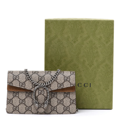 Gucci GG Supreme Monogram Super Mini Dionysus Shoulder Bag Taupe 9 of 9