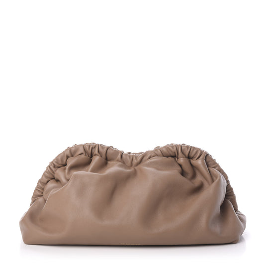 Lambskin Cloud Clutch Biscotto