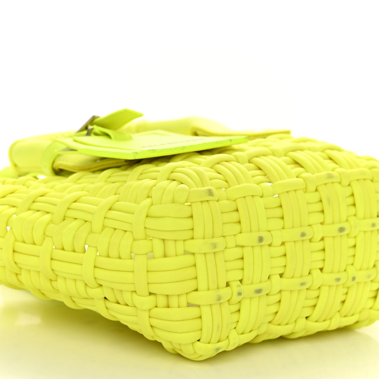 Faux Calfskin XXS Bistro Basket Fluo Yellow