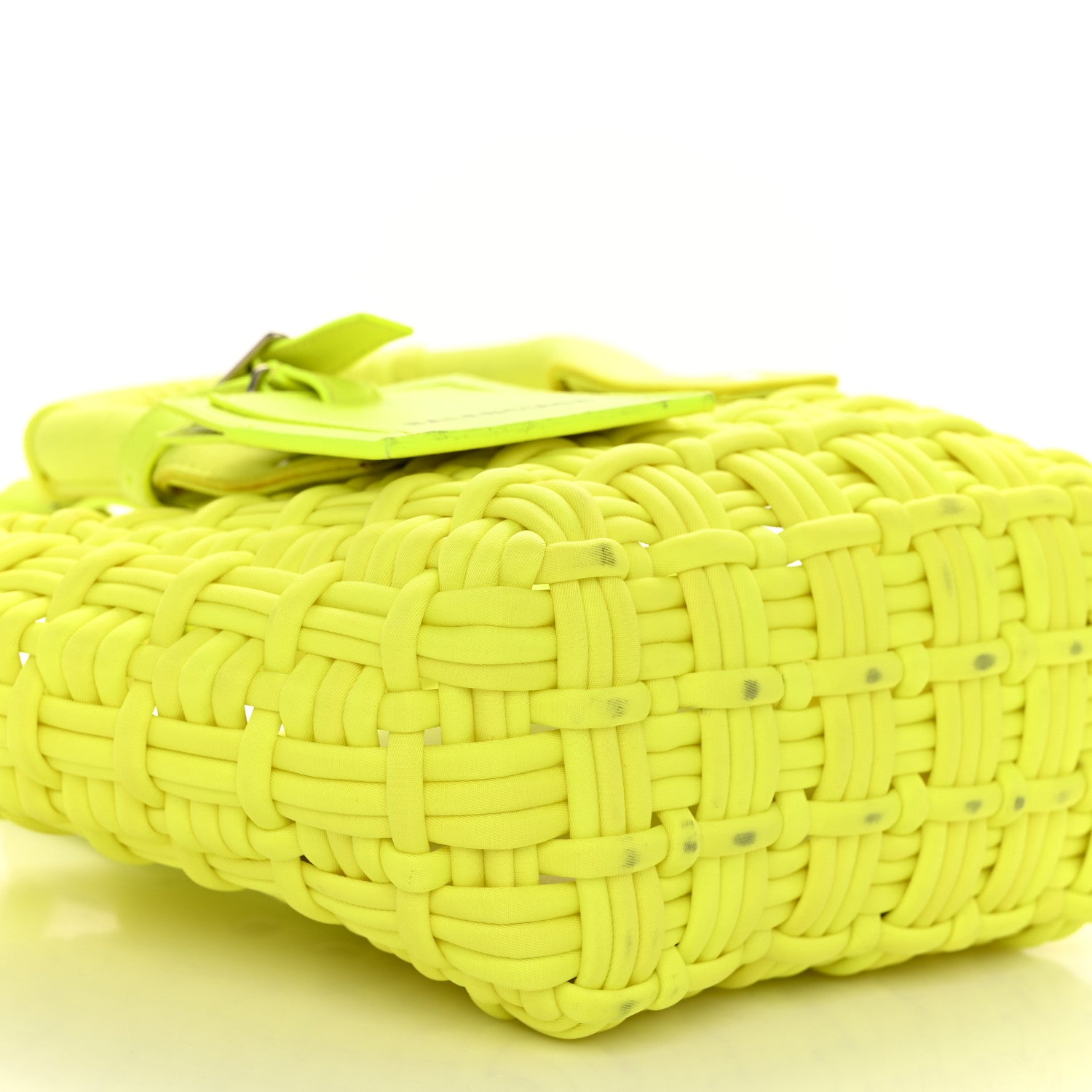 Balenciaga Faux Calfskin XXS Bistro Basket Fluo Yellow 8 of 10