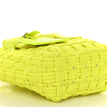 Balenciaga Faux Calfskin XXS Bistro Basket Fluo Yellow 8 of 10