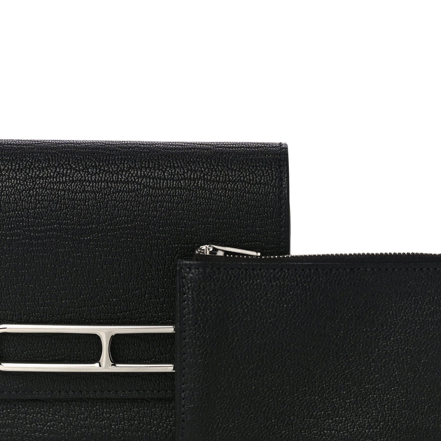 Hermes Chevre Mysore Roulis Slim Wallet Black 9 of 12