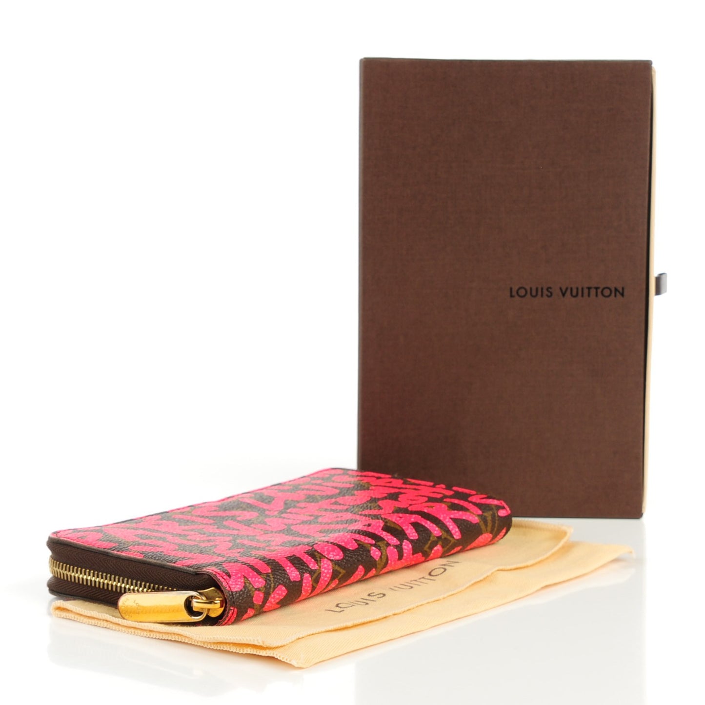 Monogram Graffiti Zippy Wallet Fuchsia