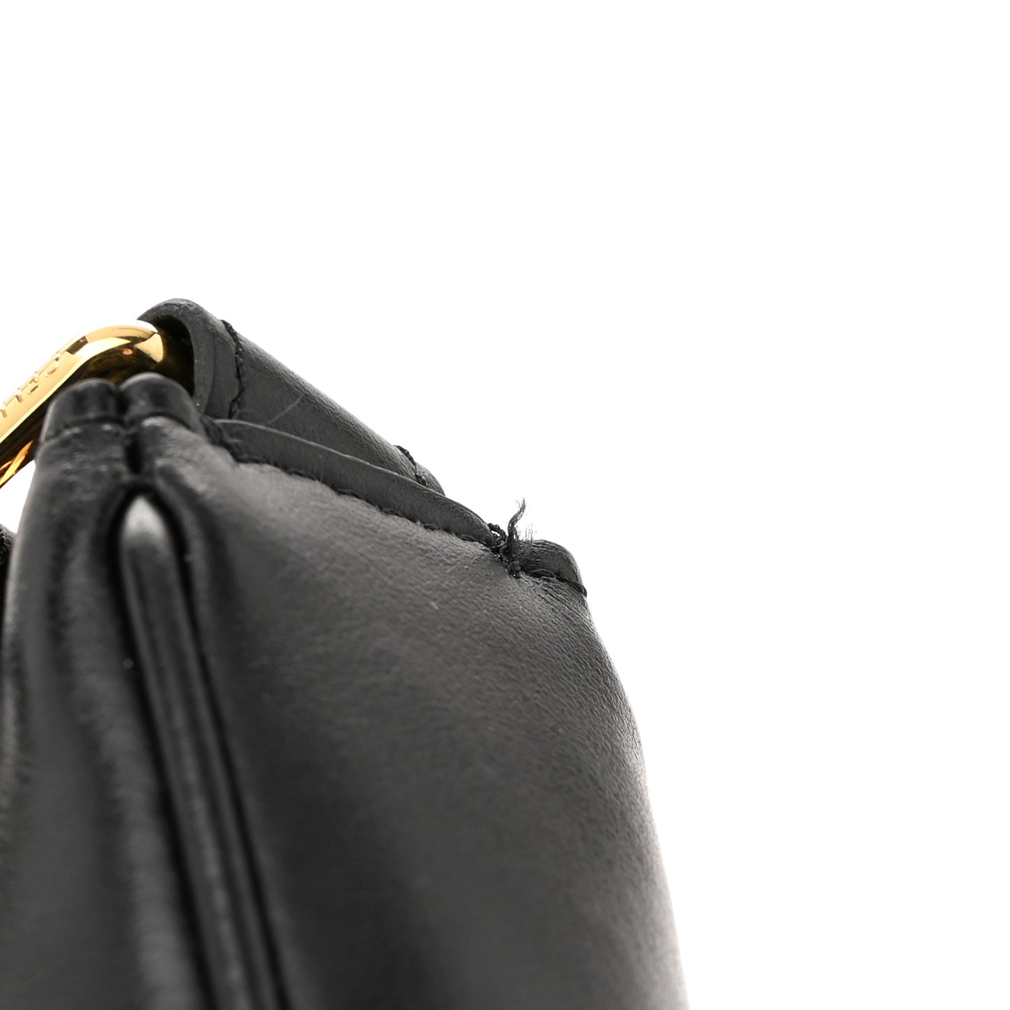 Smooth Calfskin Medium Strap Ava Triomphe Shoulder Bag Black