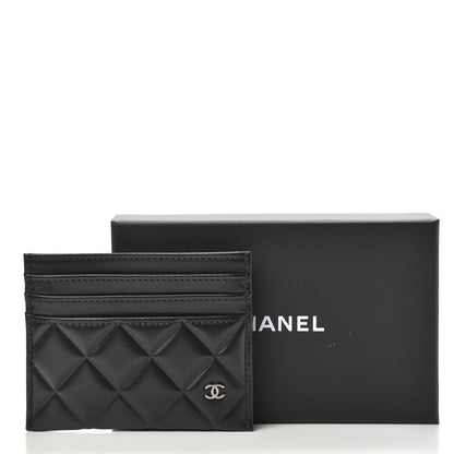 Chanel Calfskin Quilted Diamond Card Holder Black 8 of 8