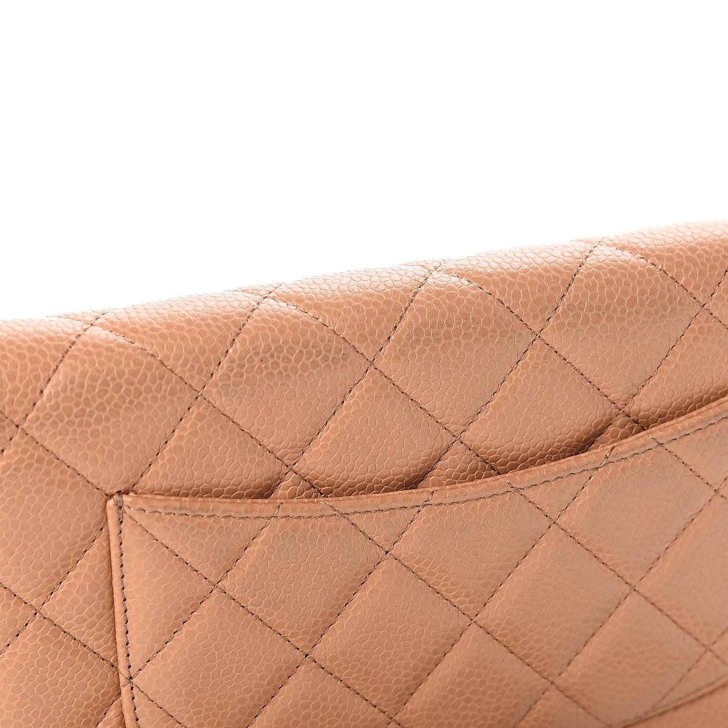 Chanel Caviar Quilted Wallet On Chain WOC Beige 11 of 12