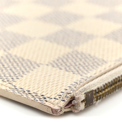 Louis Vuitton Damier Azur Felicie Chain Wallet Zippered Insert Rose Ballerine 9 of 10