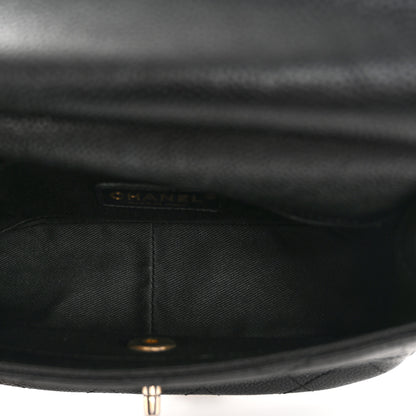 Chanel Caviar Quilted Mini Top Handle Flap Black 5 of 10