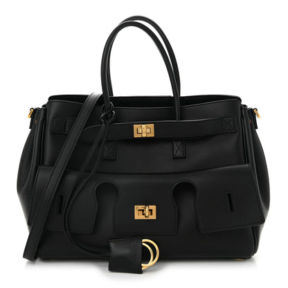 Balenciaga Smooth Calfskin Small Bel Air Carry All Bag Black 1 of 10