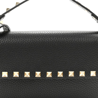 Valentino Garavani Grainy Calfskin Rockstud Crossbody Pouch Black 7 of 10