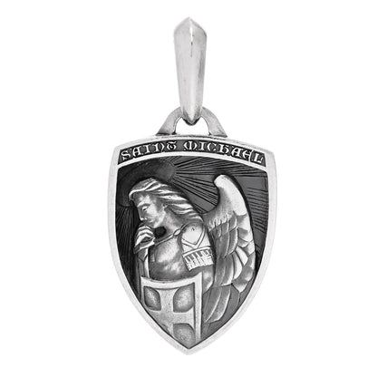 David Yurman Sterling Silver St. Michael Amulet Pendant 1 of 4