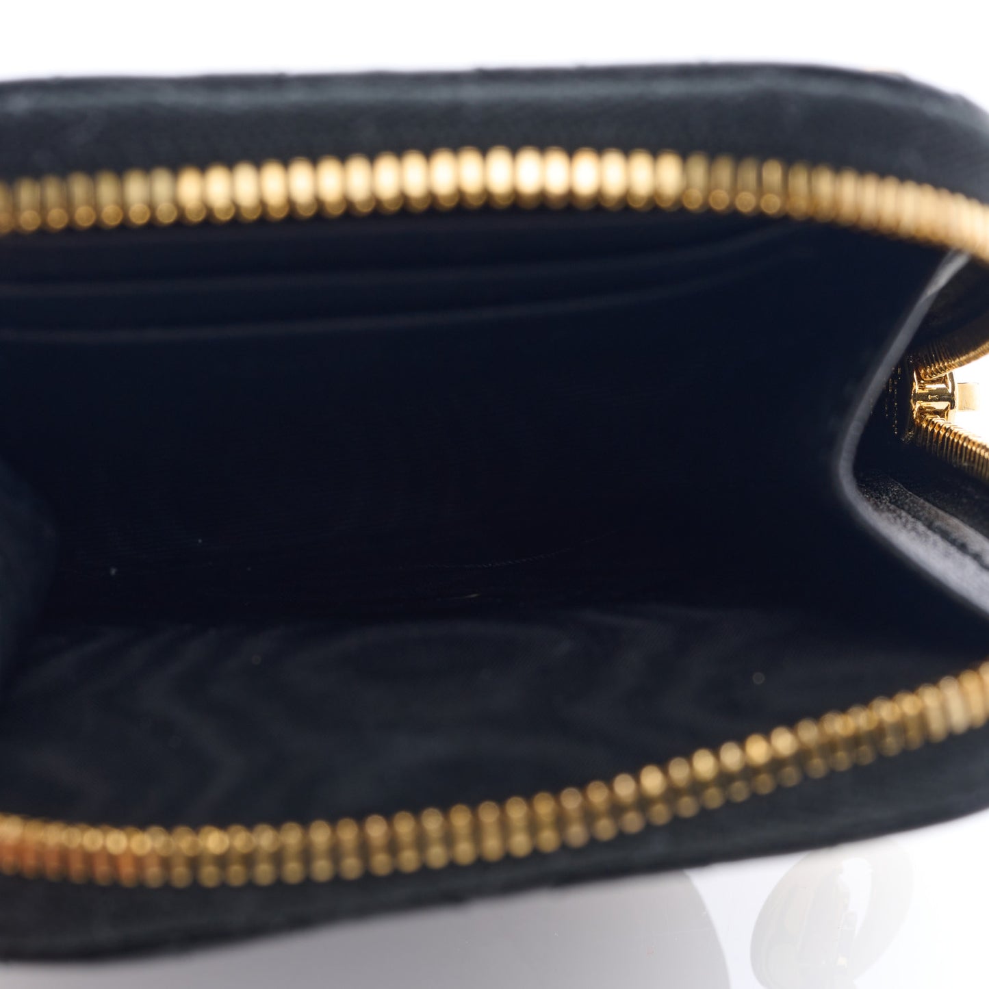 Lambskin Cannage Lady Dior Phone Holder Black