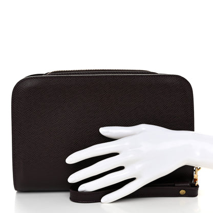 Louis Vuitton Taiga Baikal Pochette Acajou 2 of 9