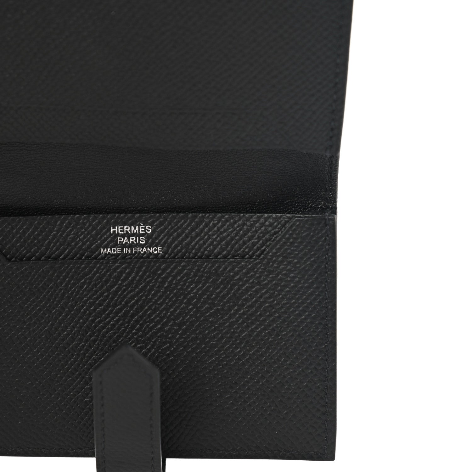 Hermes Epsom Monochrome Bearn Card Holder Wallet Black 6 of 8