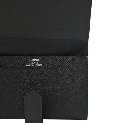 Hermes Epsom Monochrome Bearn Card Holder Wallet Black 6 of 8