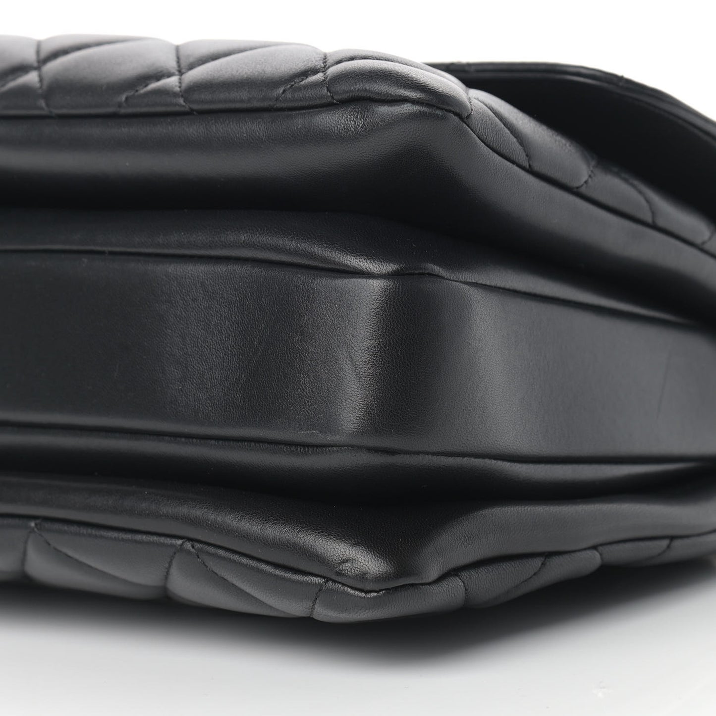 Lambskin Quilted Medium Trendy CC Flap Dual Handle Bag Black