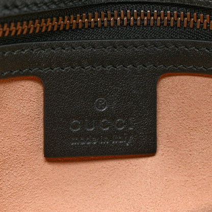 Gucci Calfskin Matelasse Small GG Marmont Shoulder Bag Black 6 of 7