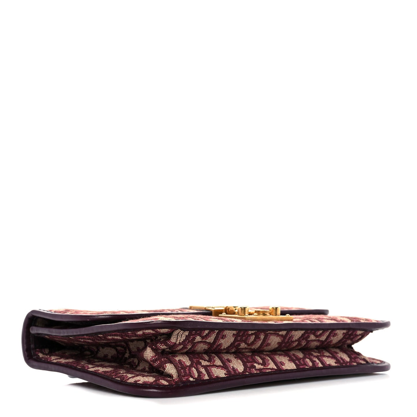 Oblique DiorAddict Flap Bag Burgundy