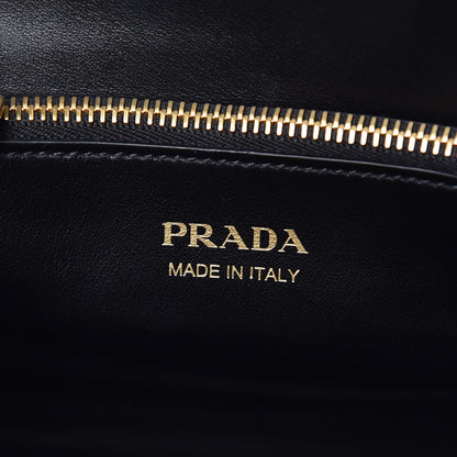 Prada Saffiano Cuir Calfskin Medium Monochrome Top Handle Tote Black 7 of 8