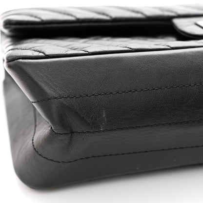 Chanel Aged Calfskin Chevron Quilted 2.55 Reissue 225 Flap So Black 13 of 14
