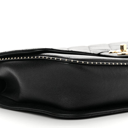 Chanel Caviar Quilted Large Studded Flap Black 8 of 12