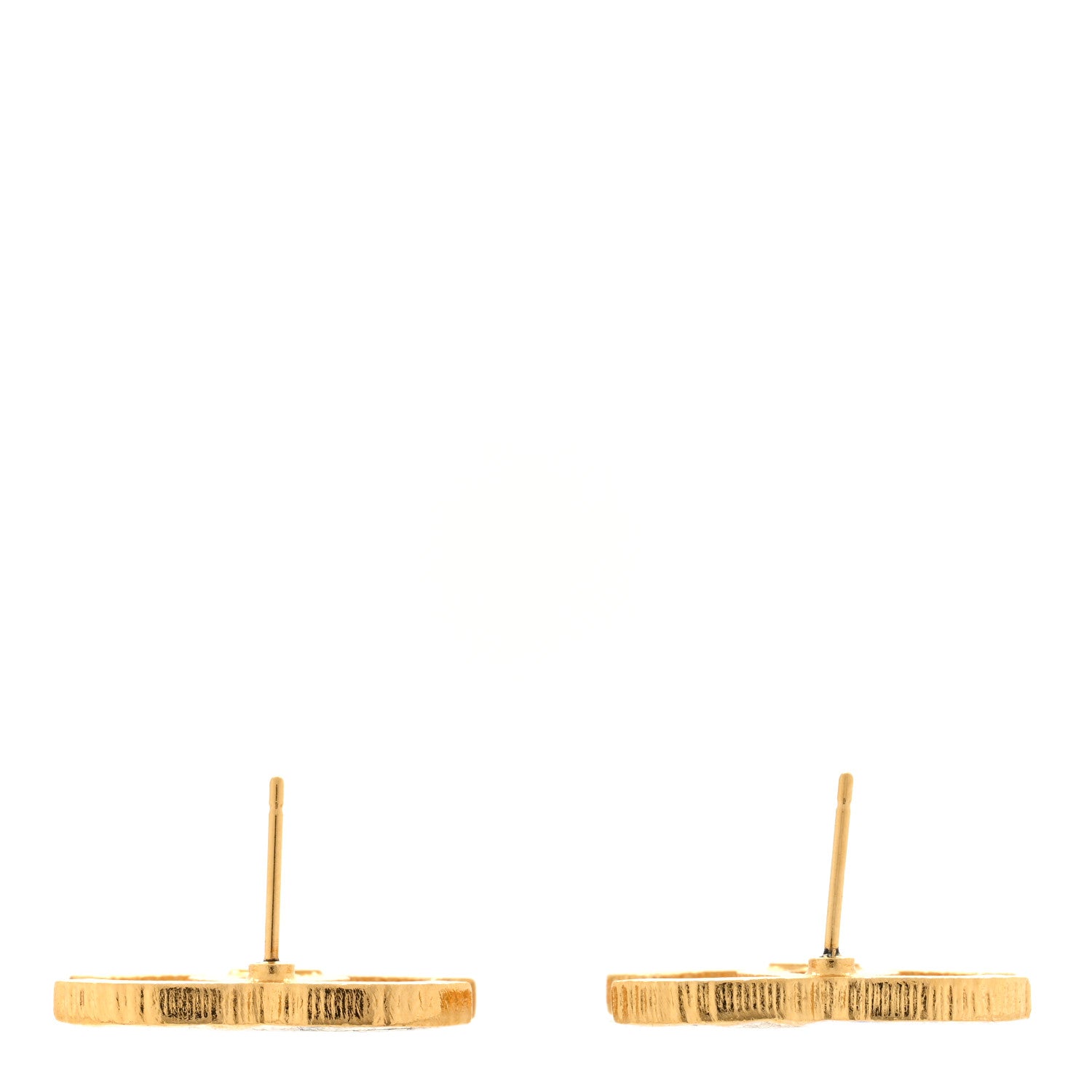 Chanel Enamel CC Earrings Black Gold 3 of 4