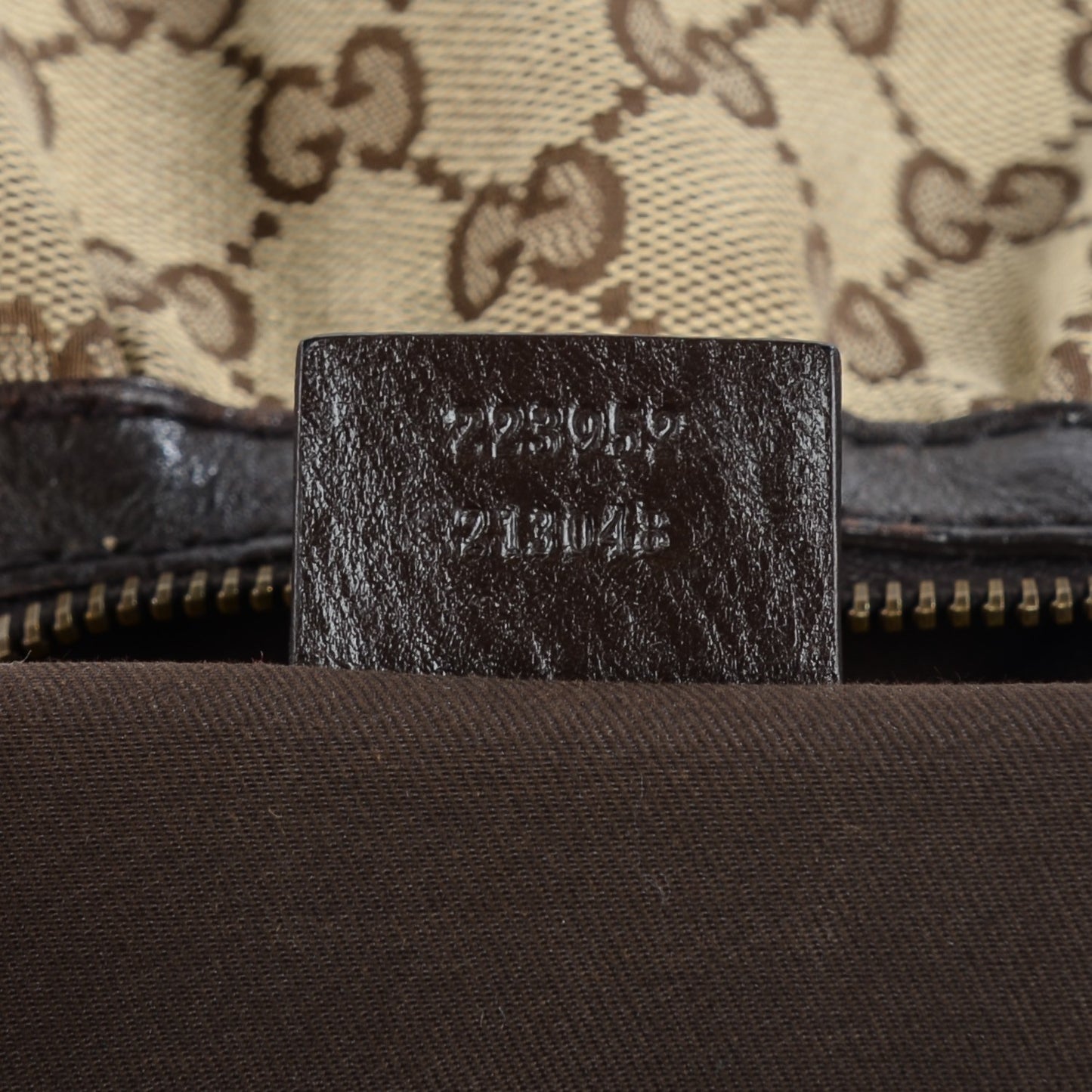 Monogram Medium Interlocking Hobo Dark Brown