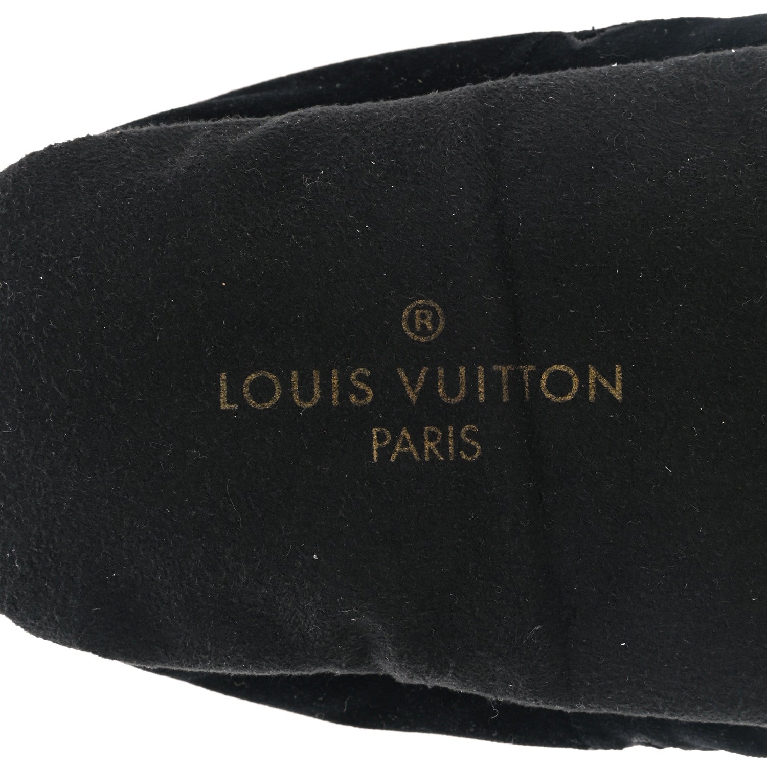 Louis Vuitton Velvet Embroidered Monogram Dreamy Slipper 37 Black 6 of 8