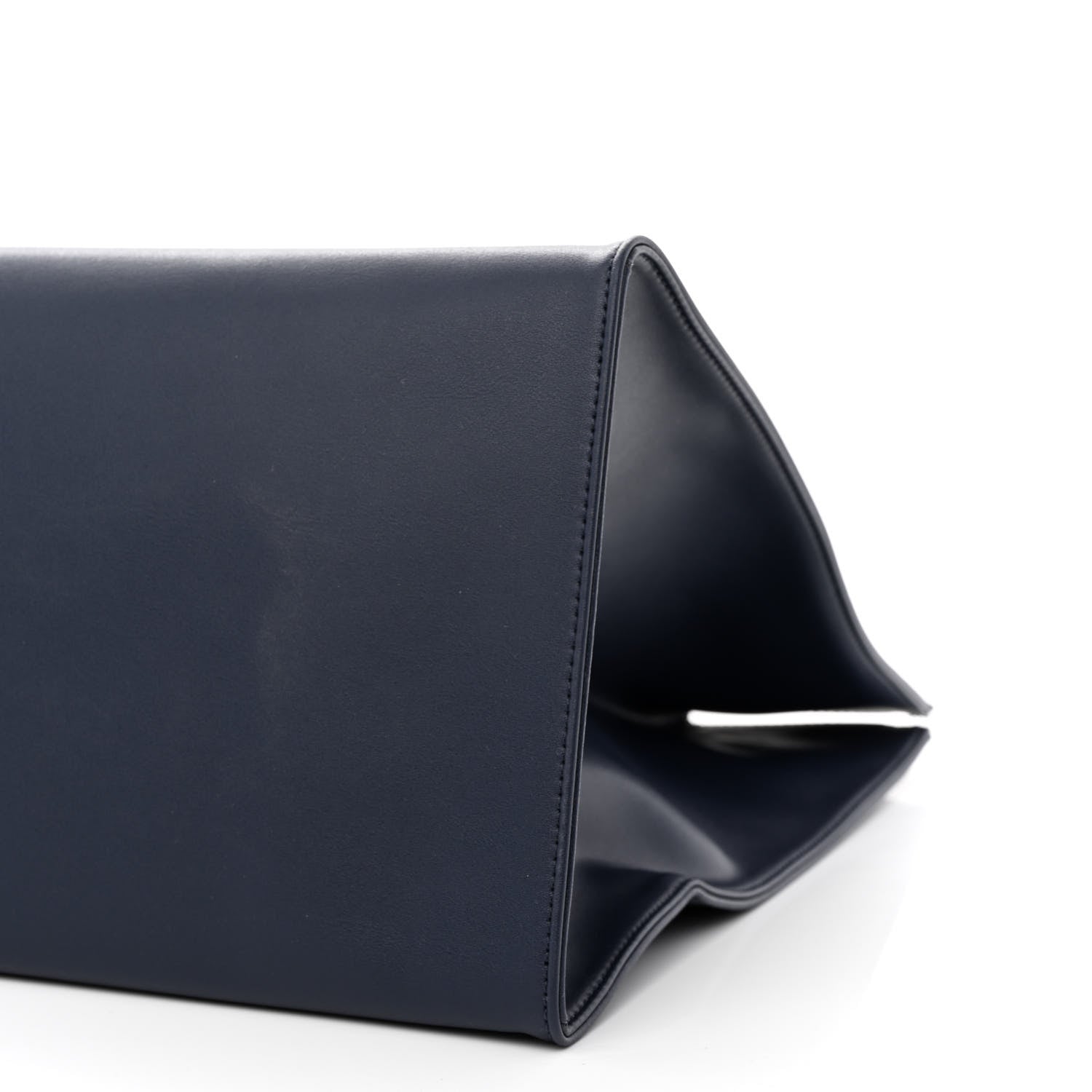 Telfar Vegan Leather Large Shopping Bag Navy 11 of 11