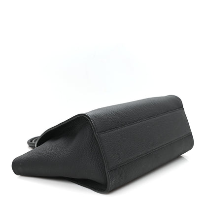 The Row Grained Calfskin Marlo 12 Tote Bag Black 4 of 12