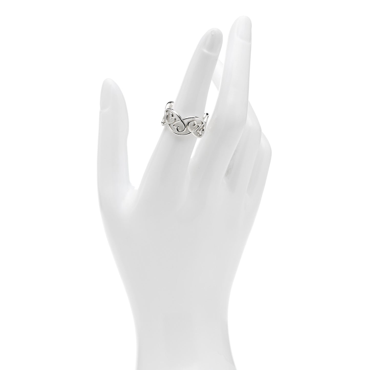 Sterling Silver Paloma Picasso Loving Heart Band Ring 54 7