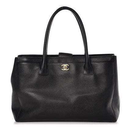 Chanel Calfskin Cerf Executive Shopper Tote Black 1 of 14