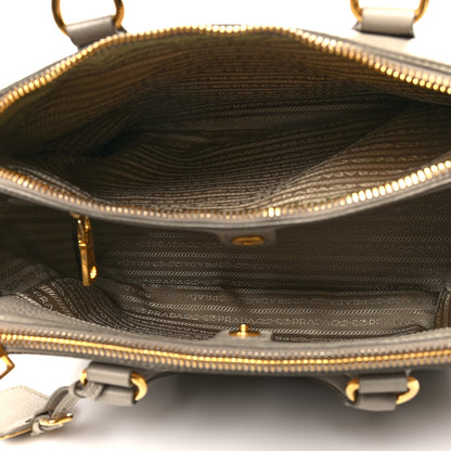 Prada Vitello Daino Large Double Zip Tote Pomice 5 of 16