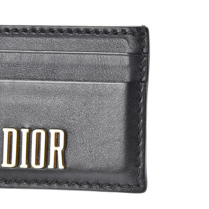 Christian Dior Calfskin D-Fence Card Holder Black 9 of 10