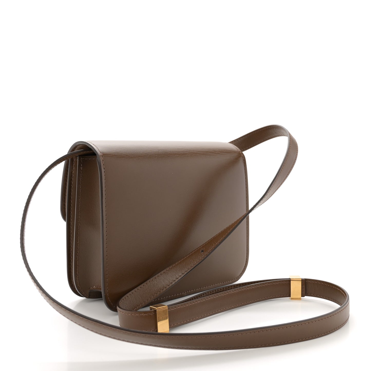 Box Calfskin Teen Classic Box Flap Bag Camel