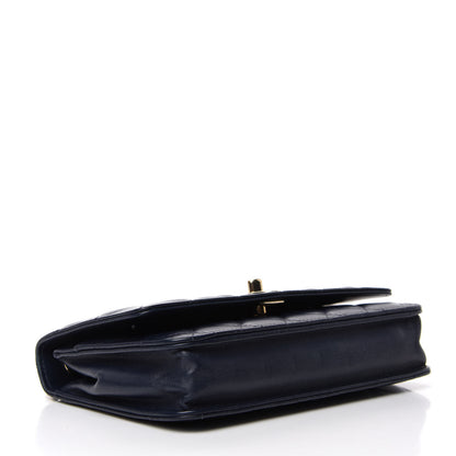 Chanel Lambskin Quilted Trendy CC Wallet On Chain WOC Navy 4 of 11