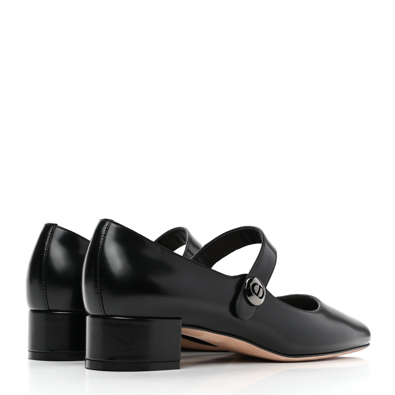 Christian Dior Brushed Calfskin Uniform 30mm Pumps 38 Black 4 of 8