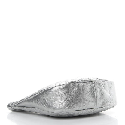 Chanel Metallic Crumpled Calfskin Small 31 Shopping Bag Silver 4 of 10