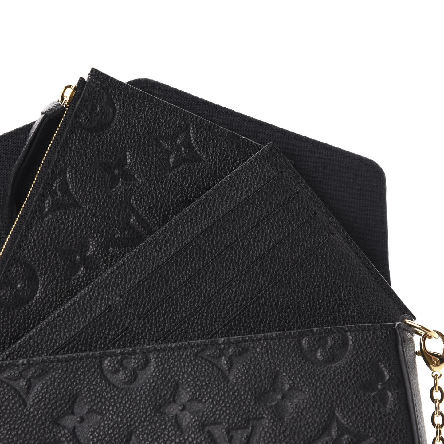 Empreinte Pochette Felicie Chain Wallet Black