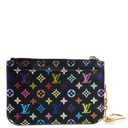Louis Vuitton Monogram Multicolor Key Pouch Black Grenade 1 of 8