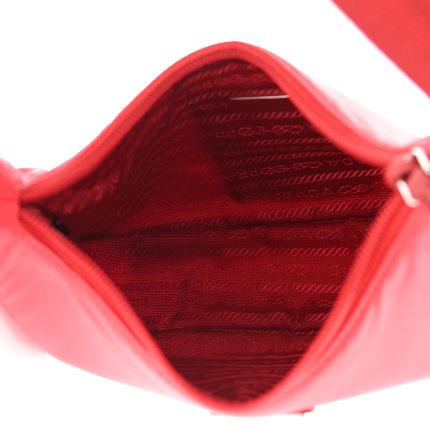 Tessuto Nylon Mini Re-Edition 2000 Bag Rosso