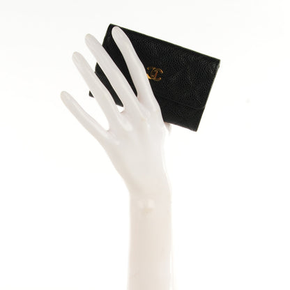 Chanel Caviar Quilted Flap Card Holder Black 2 of 8